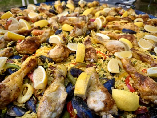 Livraison paella sur la commune de Berthez, Langon, Chez Maly