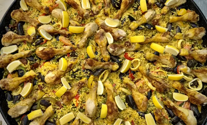 Livraison paella sur la commune de Berthez, Langon, Chez Maly